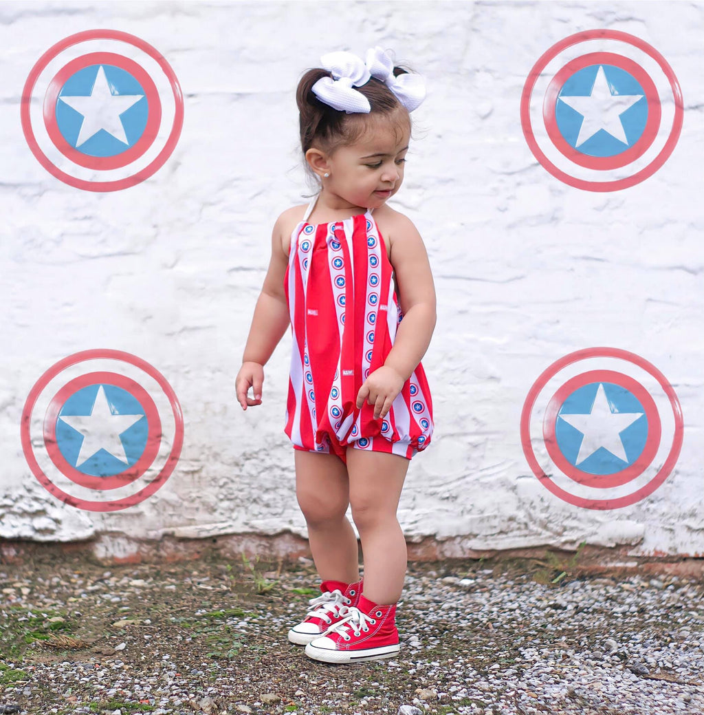 Stripped Sunsuit Romper