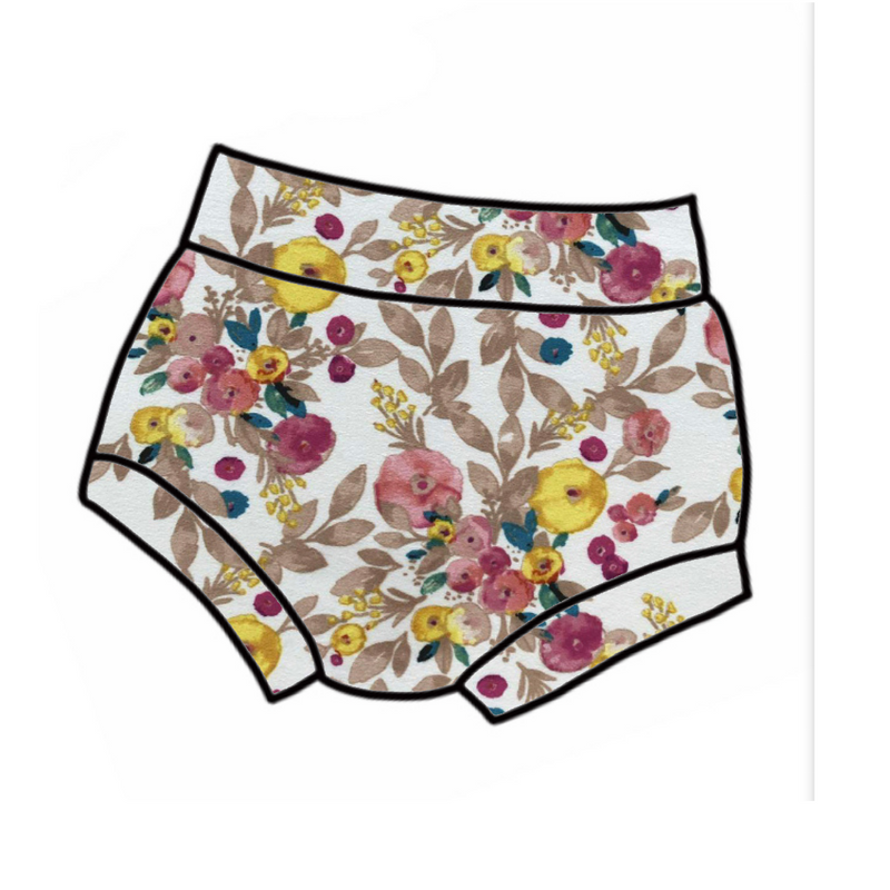 Shimmer Floral Bummies