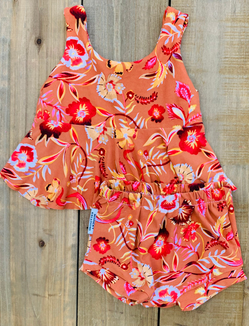 Summer time Peplum Set